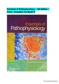 Essentials of Pathophysiology &ndash; 4th Edition &ndash; Porth &vert; Complete Test Bank &lpar;All Chapters&rpar; &vert; Pathophysiology Practice Questions & Answer Guide