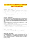 COF C-91 QUESTIONS WITH CORRECT ANSWERS 2026-2027