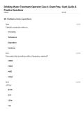 Drinking Water Treatment Operator Class 1&colon; Exam Prep&comma; Study Guide & Practice Questions
