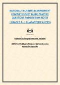 NATIONAL 5 BUSINESS MANAGEMENT COMPLETE STUDY GUIDE PRACTICE QUESTIONS AND ANSWERS