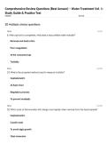 Comprehensive Review Questions &lpar;Best Answer&rpar; &ndash; Water Treatment Vol&period; 1&colon; Study Guide & Practice Test