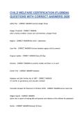CHILD WELFARE CERTIFICATION &lpar;FLORIDA&rpar; &NewLine;QUESTIONS WITH CORRECT ANSWERS 2026 