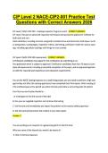 CIP Level 2 NACE-CIP2-001 Practice Test &NewLine;Questions with Correct Answers 2026