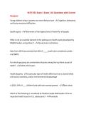 HLTH 331 Exam 1 Exam 1 &num;1 Questions with Correct&NewLine;Answers&NewLine;