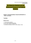 Test Bank - Statistics for the Behavioral Sciences &lpar;3rd Edition by Privitera&rpar;