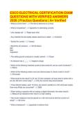 ESCO ELECTRICAL CERTIFICATION EXAM&NewLine;QUESTIONS WITH VERIFIED ANSWERS&NewLine;2026 &vert; Practice Questions &vert; A&plus; Verified