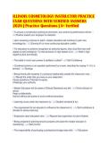 ILLINOIS COSMETOLOGY INSTRUCTOR PRACTICE&NewLine;EXAM QUESTIONS WITH VERIFIED ANSWERS&NewLine;2026 &vert; Practice Questions &vert; A&plus; Verified