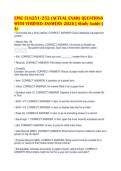 EPIC CLN251&sol;252 &lpar;ACTUAL EXAM&rpar; QUESTIONS&NewLine;WITH VERIFIED ANSWERS 2026 &vert; Study Guide &vert;&NewLine;A&plus;