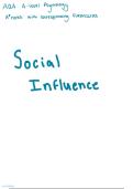 Psychology A-Level A STAR social influence notes WITH FLASHCARDS - Essay plans