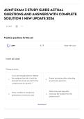 AUMT EXAM 3 STUDY GUIDE ACTUAL QUESTIONS AND ANSWERS WITH COMPLETE SOLUTION &vert; NEW UPDATE 2026