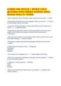 FLORIDA FIRE OFFICER 1 REVIEW LATEST&NewLine;QUESTIONS WITH VERIFIED ANSWERS 2026 &vert;&NewLine;Revision Notes &vert; A&plus; Verified