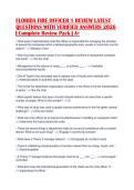 FLORIDA FIRE OFFICER 1 REVIEW LATEST&NewLine;QUESTIONS WITH VERIFIED ANSWERS 2026&NewLine;&vert; Complete Review Pack &vert; A&plus;