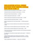 USPA D LICENSE ACTUAL &sol; NEWEST&NewLine;QUESTIONS WITH VERIFIED ANSWERS&NewLine;2026 &vert; Study Guide &vert; A&plus;&NewLine;