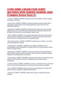 CUPID ADMIN CAR400 EXAM SCRIPT&NewLine;QUESTIONS WITH VERIFIED ANSWERS 2026&NewLine;&vert; Complete Review Pack &vert; A&plus;