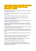 CUPID ADMIN CAR400 EXAM SCRIPT QUESTIONS&NewLine;WITH VERIFIED ANSWERS 2026 &vert; Practice&NewLine;Questions &vert; A&plus; Verified