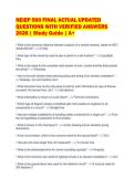 NEIEP 500 FINAL ACTUAL UPDATED&NewLine;QUESTIONS WITH VERIFIED ANSWERS&NewLine;2026 &vert; Study Guide &vert; A&plus;