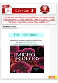 Test Bank for Microbiology&colon; An Introduction 13th Edition &lpar;Global Edition&rpar; &vert; Tortora&comma; Funke & Case &vert; All Chapters Verified Solutions A&plus; Grade 2026&ndash;2027