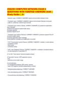 CS6250 COMPUTER NETWORK EXAM 2&NewLine;QUESTIONS WITH VERIFIED ANSWERS 2026 &vert;&NewLine;Study Guide &vert; A&plus;