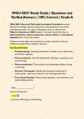 D027 WGU Advanced Patho-pharm Study Guide BUNDLE  &vert; Questions and Verified Answers &vert; 100&percnt; Correct &vert; Grade A