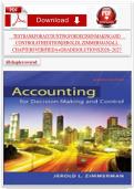 Test Bank for Accounting for Decision Making and Control 8th Edition Zimmerman &vert; All Chapters Verified Solutions &lpar;A&plus; Grade&rpar; 2026&ndash;2027