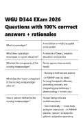 WGU D344 EXam &vert; 2026 Questions with 100- corrrect answers &plus; rationales&period;