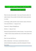 Unit 1&colon; Atoms and Molecules Exam 2026&NewLine;Questions and Answers