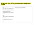 HES 345 Exam 1 Spring 2026 ACTUAL UPDATED QUESTIONS AND CORRECT &NewLine;ANSWERS