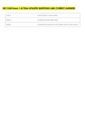 HSCI 345 Exam 1 ACTUAL UPDATED QUESTIONS AND CORRECT ANSWERS 