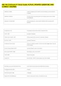 HES 145 CSU Exam &num;1 Study Guide ACTUAL UPDATED QUESTIONS AND &NewLine;CORRECT ANSWERS