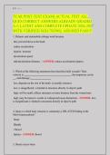 TCAR Post-Test Exam &vert; Questions and Correct Answers &vert; Latest Complete Update 2026&ndash;2027 &vert; Verified Solutions &vert; A&plus; Graded