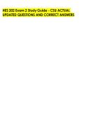 HES 202 Exam 2 Study Guide - CSU ACTUAL &NewLine;UPDATED QUESTIONS AND CORRECT ANSWERS &NewLine;