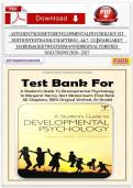 A Student's Guide to Developmental Psychology 1st Edition Test Bank &lpar;Chapters 1&ndash;4 & 7&ndash;12&rpar; Margaret Harris & Gert Westermann Original Verified Solutions 2026&ndash;2027
