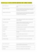 HES 345 Exam 2 ACTUAL UPDATED QUESTIONS AND CORRECT ANSWERS 