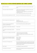 HES 345 Exam 2 ACTUAL UPDATED QUESTIONS AND CORRECT ANSWERS 