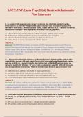 ANCC FNP PREP AND FNP 652 FINAL EXAMS GUARANTEED PASS 