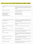 HS 365 Final Exam ACTUAL UPDATED QUESTIONS AND CORRECT ANSWERS
