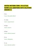 UNITEK MIDTERM TERM 1 VN ACTUAL&NewLine;PAPER 2026 QUESTIONS WITH SOLUTIONS&NewLine;GRADED A&plus;