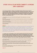 CFDIC FINAL EXAM WITH CORRECT ANSWERS&NewLine;100&percnt; VERIFIED&excl;&excl;