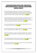 TEAS NURSING ENTRANCE SCHOOL EXAM &vert; QUESTIONS AND VERIFIED ANSWERS&vert;GRADED A&plus;&vert;PASS FIRST ATTEMPT&vert;NEWEST 2026&sol;2027 UPDATE&excl;&excl;&excl;&excl;