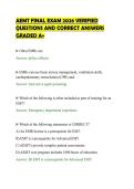 AEMT FINAL EXAM 2026 VERIFIED &NewLine;QUESTIONS AND CORRECT ANSWERS &NewLine;GRADED A&plus;