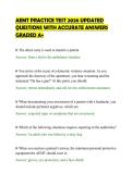 AEMT PRACTICE TEST 2026 UPDATED &NewLine;QUESTIONS WITH ACCURATE ANSWERS &NewLine;GRADED A&plus;