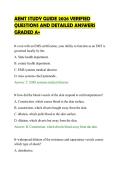 AEMT STUDY GUIDE 2026 VERIFIED &NewLine;QUESTIONS AND DETAILED ANSWERS &NewLine;GRADED A&plus; 