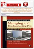 A&plus; Guide to Managing and Troubleshooting PCs Lab Manual 4th Edition &lpar;220-801 & 220-802&rpar; &ndash; Comprehensive Study Notes & Lab Solutions Guide