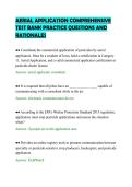 AERIAL APPLICATION COMPREHENSIVE &NewLine;TEST BANK PRACTICE QUESTIONS AND &NewLine;RATIONALES 