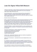 Lean Six Sigma Yellow Belt Measure&period; Questions with Solutions