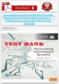 Accounting Information Systems 14th Edition &lpar;Romney & Steinbart&rpar; &ndash; Comprehensive Study Notes & Revision Guide &lpar;All Chapters&rpar;