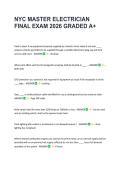 NYC MASTER ELECTRICIAN &NewLine;FINAL EXAM 2026 GRADED A&plus; 
