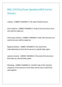 BIOL 1593 Final Exam Questions With Correct Answers