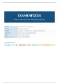 Examenfocus 2de bachelor Handelswetenschappen &vert; UGent &vert; Volledig jaar