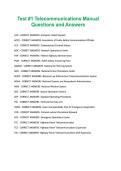 Test -1 Telecommunications Manual Questions and Answers&period;